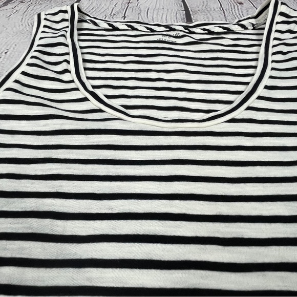 MADEWELL black & white striped cotton tank top, size S - Picture 4 of 12